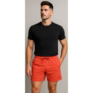 The North Face Men's Class V Relaxed Fit Shorts L Horizon Orange 5 Inseam Active